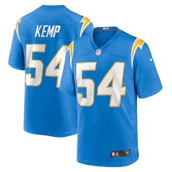 mens nike carlo kemp powder blue los angeles chargers game p